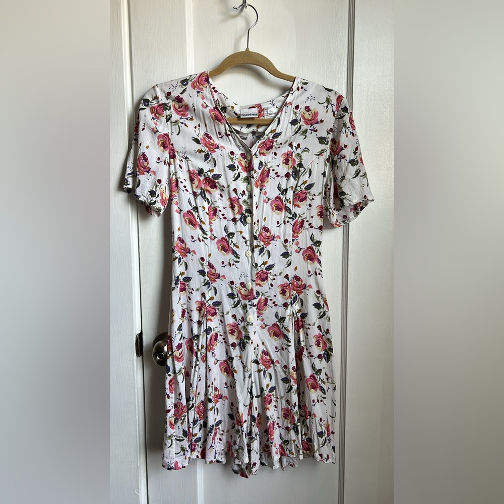 Vintage Newport News 80s/90s Floral Romper
